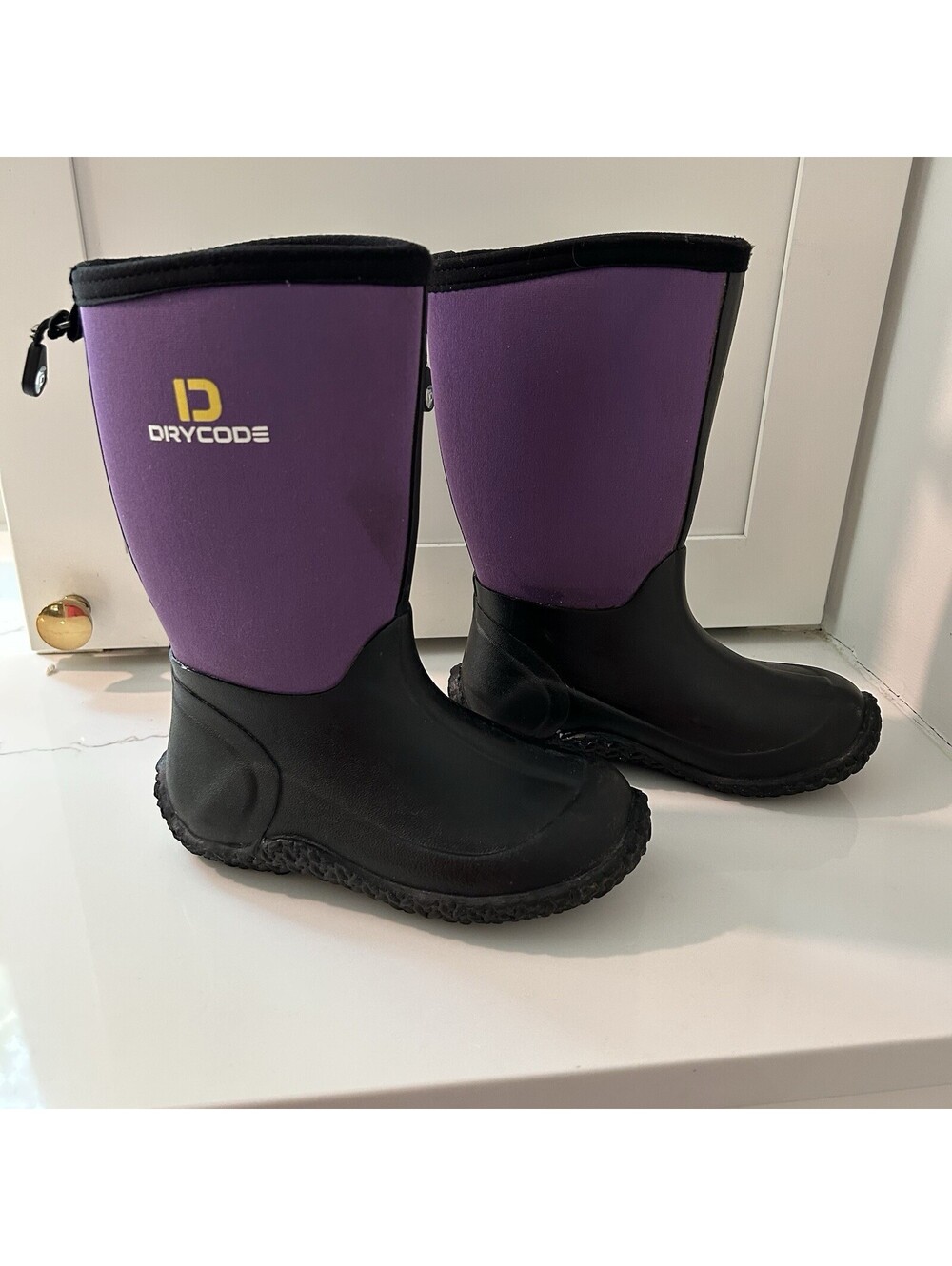 Drycode 1 Little Kids Purple And Black Boots